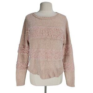 other follow Blush Pink Pullover Sweater Women Sz XL Long Sleeve Crew Neck  114P